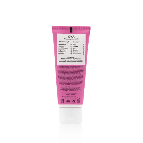 Q+A Vitamin A.C.E. Warming Gel Mask (Rozgrzewająca maska do twarzy z witaminami A, C, E) - 3
