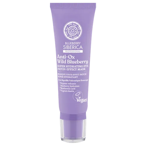 Natura Siberica Blueberry Siberica Professional, Anti-ox Wild Blueberry Super Hydrating Patch-effect Eye Mask (Wegańska supernawilżająca maska pod oczy)