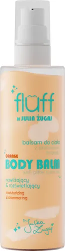 Fluff Fluff x Julia Żugaj, Orange Body Balm (Nawilżająco-rozświetlający balsam do ciała z drobinkami brokatu)