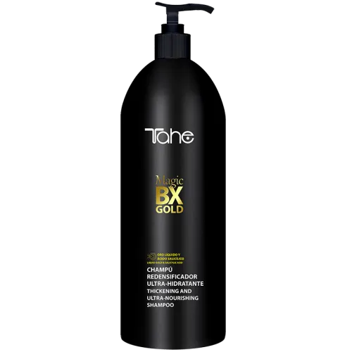 Tahe Magic BX Gold, Thickening and Ultra - Nourishing Shampoo (Szampon oczyszczająco - nawilżający oraz pogrubiający włosy) - 2
