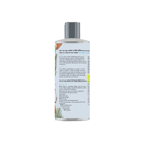 Love Beauty and Planet Radical Refresher, Coconut Water & Mimosa Flower Shower Gel (Pobudzający żel pod prysznic z wodą kokosową i kwiatem mimozy) - 3
