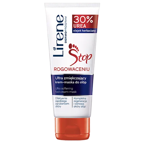 Lirene Dermoprogram Stop rogowaceniu, Ultra zmiękczający krem-maska do stóp