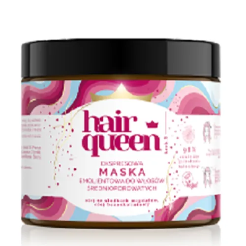 Hair Queen Ekspresowa maska emolientowa do włosów średnioporowatych