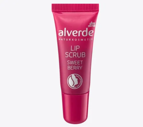 Alverde Lip Scrub Sweet Berry (Peeling pielęgnacyjny do ust o zapachu jagodowym)