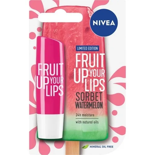 Nivea Fruit Up Your Lips, Sorbet Watermelon (Pielęgnująca pomadka do ust)