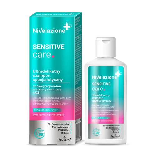 Nivelazione Sensitive Care, Ultradelikatny szampon specjalistyczny do pielęgnacji włosów oraz skóry z łuszczycą i AZS