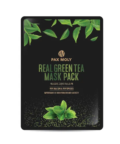 Pax Moly Real Green Tea Mask Pack (Łagodząca maska w płachcie)