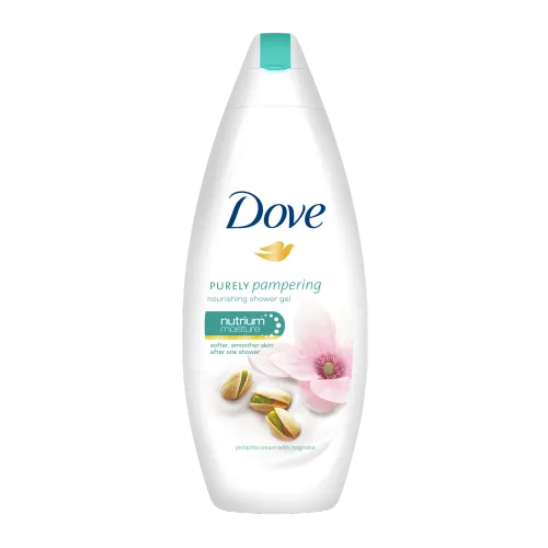 Dove Purely Pampering, Żel pod prysznic z kremem pistacjowym i magnolią (nowa wersja)