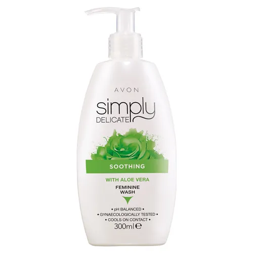 Avon Simply Delicate, Soothing Feminine Wash with Aloe Vera (Kojący płyn do higieny intymnej z wyciągiem z aloesu)