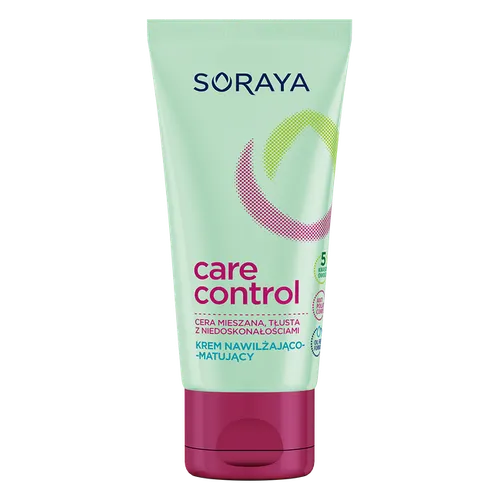 Soraya Care  Control, Krem nawilżajaco - matujący do cery mieszanej i tłustej z niedoskonałościami