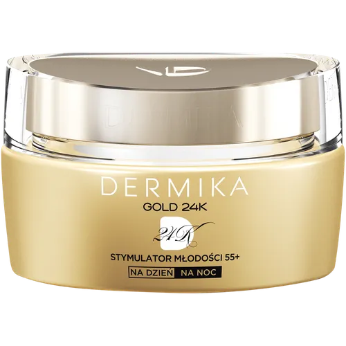 Dermika Gold 24k Total Benefit Stymulator Młodości, Luksusowy krem dzień/noc 55+