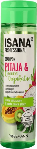 Isana Professional, Szampon do włosów zniszczonych i suchej skóry głowy `Pitaja & Owoce Tropikalne`