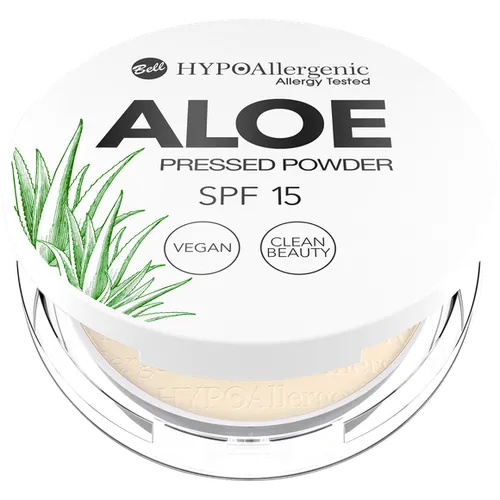 Bell HYPOAllergenic, Aloe Pressed Powder SPF 15 (Puder do twarzy)