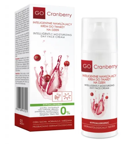 Go Cranberry Inteligentnie nawilżający krem do twarzy na dzień