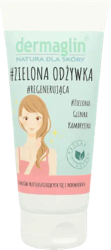 Dermaglin Zielona odżywka regenerująca do włosów przetłuszczających się i normalnych