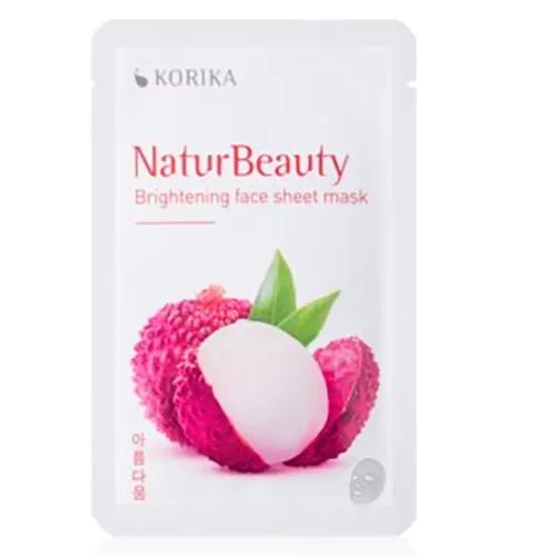 Korika NaturBeauty, Brightening Face Sheet Mask (Maska rozświetlająca w płacie)