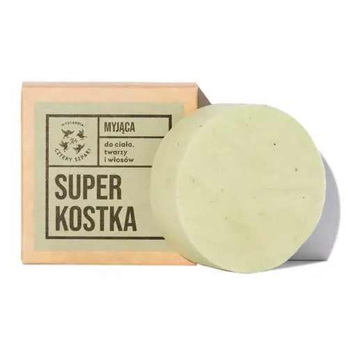 Mydlarnia Cztery Szpaki Superkostka myjąca, do ciała, twarzy i włosów