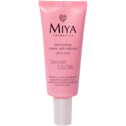 Miya Cosmetics SecretGLOW, Rozświetlający krem z witaminami all-in-one