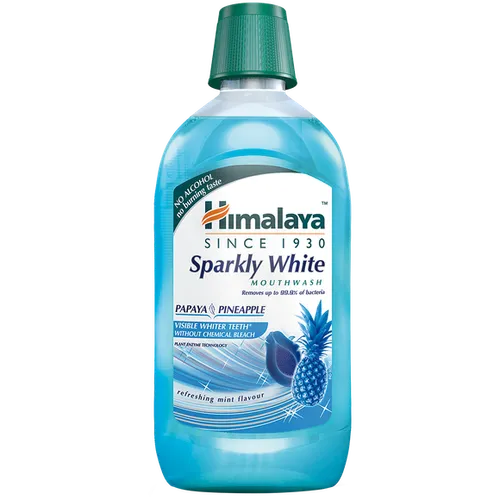 Himalaya Herbals Sparkly White Mouthwash (Wybielający płyn do płukania jamy ustnej)