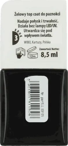 Wibo Incredible Gel Top Coat (Lakier nawierzchniowy z efektem żelowym) - 2