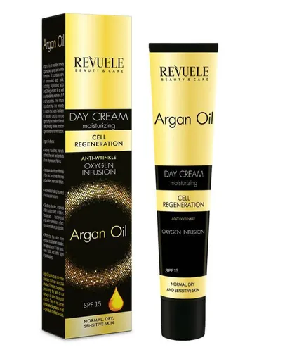 Revuele Argan Oil Moisturizing Day Cream (Krem do twarzy na dzień SPF 15)