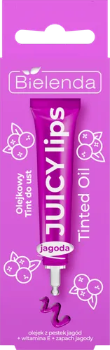 Bielenda Juicy Lips, Blueberry Tinted Oil (Jagoda, Olejkowy tint do ust)