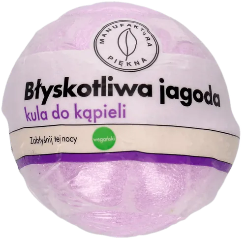 Manufaktura Piękna Kula do kąpieli `Błyskotliwa jagoda` - 1