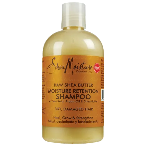 Shea Moisture Raw Shea Butter, Moisture Retention Shampoo (Szampon regenerujący)