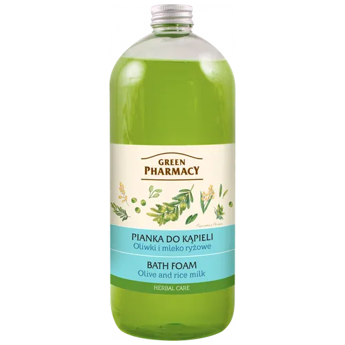 Green Pharmacy Pianka do kąpieli `Oliwki i mleko ryżowe` - 1