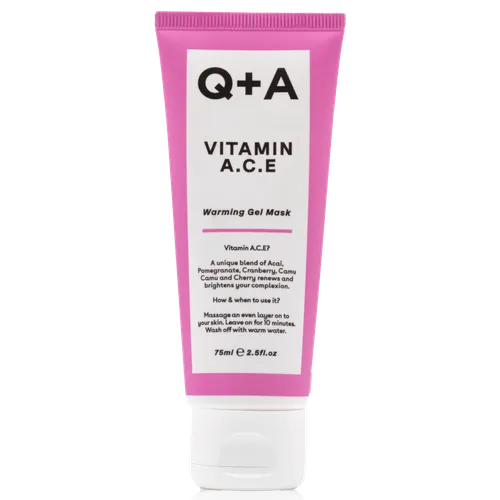 Q+A Vitamin A.C.E. Warming Gel Mask (Rozgrzewająca maska do twarzy z witaminami A, C, E) - 1