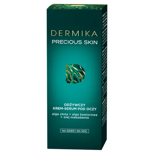 Dermika Precious Skin, Odżywczy krem-serum pod oczy na dzień i na noc
