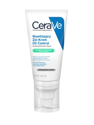CeraVe Oil Control, Nawilżający Żel-Krem dla skóry mieszanej i tłustej