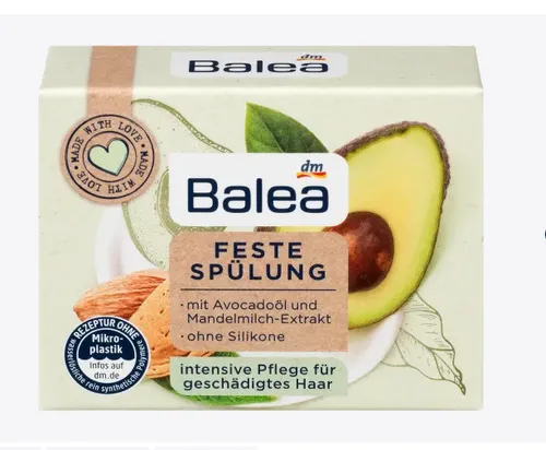 Balea Feste Spulung mit Avocadool und Mandelmilch-Extrakt (Odżywka w kostce z awokado i mlekiem migdałowym)