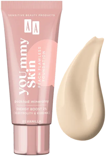 AA YOU.mmy Skin, Peach Flawless Foundation (Podkład mineralny) - 1