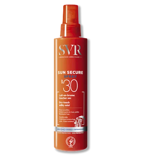 SVR Sun Secure, Spray Lait- en- Brume Toucher Sec SPF30 (Ochronne mleczko w mgiełce SPF30)