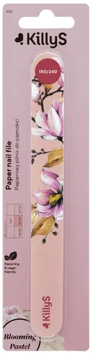KillyS Blooming Pastel, Paper Nail File 180/240 (Pilnik do paznokci prosty)
