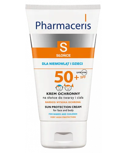 Pharmaceris S, Krem ochronny do twarzy i ciała dla niemowląt i dzieci SPF 50+ - 2