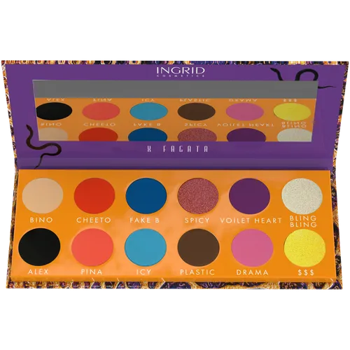 Ingrid Cosmetics Pina x Fagata, Eyeshadows Palette (Paleta cieni do powiek) - 1