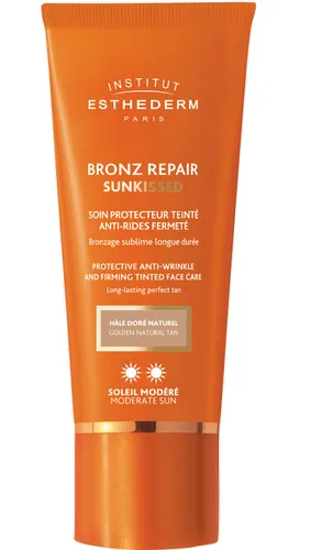 Institut Esthederm Bronz Repair Sunkissed (Przeciwzmarszczkowy krem ochronny do twarzy nadający złocisto - brązowy odcień) - 2