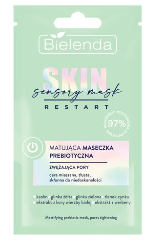 Bielenda Skin Sensory Mask Restart, Matująca maseczka prebiotyczna