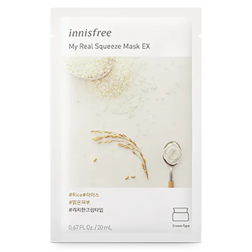 Innisfree [It's] My Real Squeeze Mask Rice (Maseczka do twarzy w płachcie) - 1
