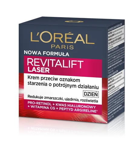 L'Oreal Paris Revitalift Laser, Krem przeciwzmarszczkowy na dzień z pro-retinolem i peptydami - 1