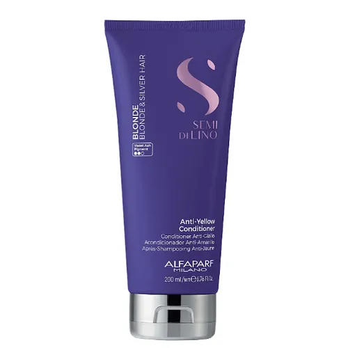 Alfaparf Semi Di Lino Blonde Anti-Yellow Conditioner (Odżywka neutralizująca żółte odcienie do włosów blond, rozjaśnianych i siwych)
