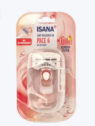 Isana Pace 6, 6-ostrzowa maszynka do golenia (nowa wersja)