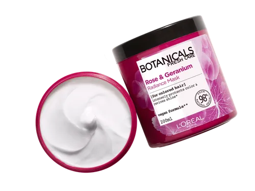 L'Oreal Paris Botanicals Fresh Care, Róża & Geranium, Nadająca blask maska do włosów farbowanych i pozbawionych blasku - 3