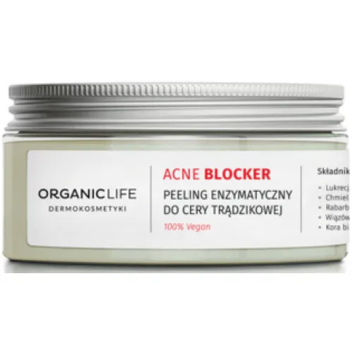 Organic Life [No Problem] Acne Blocker, Peeling enzymatyczny do cery trądzikowej