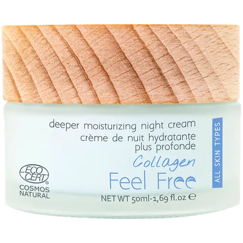 Feel Free Collagen, Deeper Moisturizing Night Cream (Nawilżający krem do twarzy na noc)