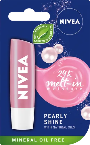Nivea Pearly Shine, 24h Melt-in Moisture (Perłowa pomadka ochronna) - 1