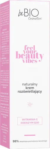 beBIO Feel Your Beauty Vibes, Naturalny krem rozświetlający - 2