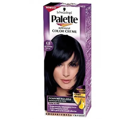 Palette Intensive Color Creme (Krem koloryzujący z olejkiem z pomarańczy - Odcienie czarne)
